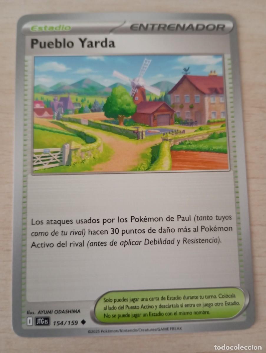 Trading cards: Carta Pok&eacute;mon Pueblo Yarda original