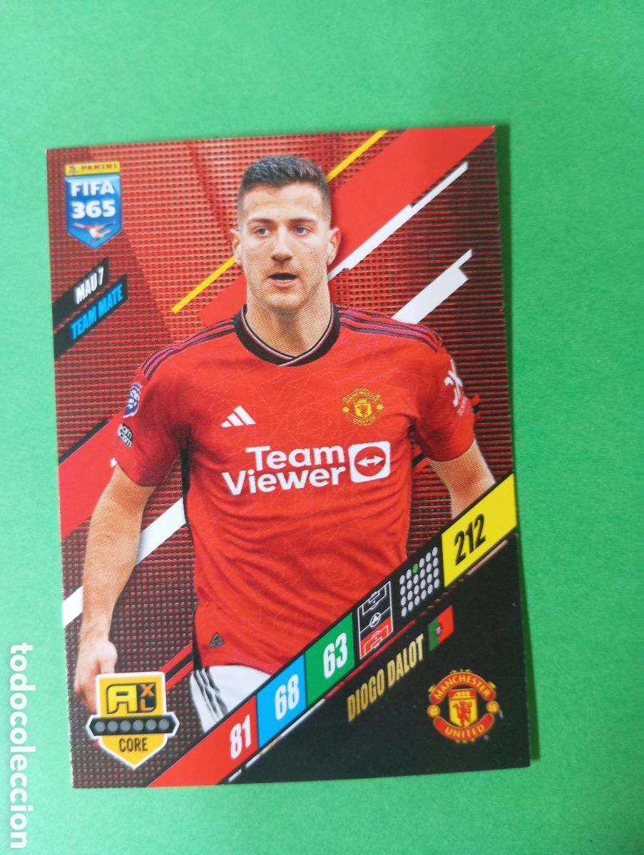 Trading cards: Diogo Dalot Manchester United TEAM MATE n&deg;MAU 7 / PANINI ADRENALYN XL FIFA 365 2024