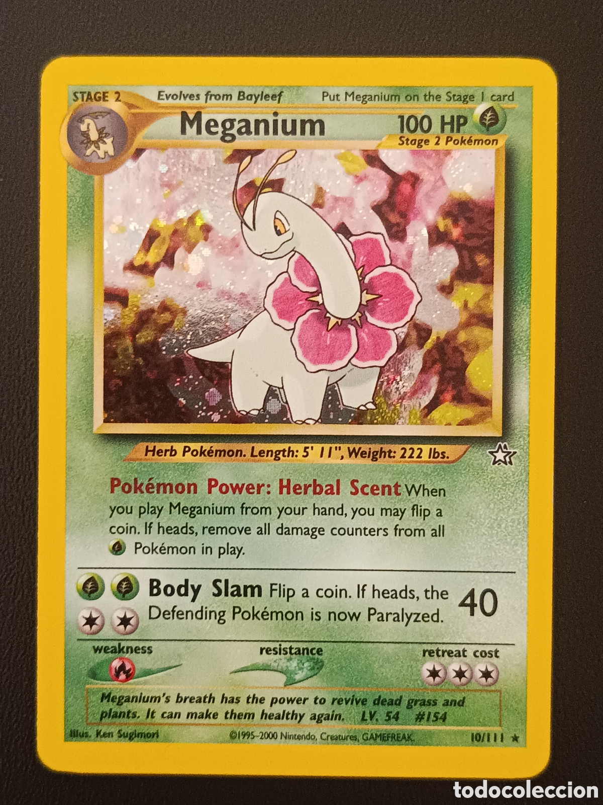 Trading cards: Pokemon Meganium 10/111 Neo G&eacute;nesis En Ingles