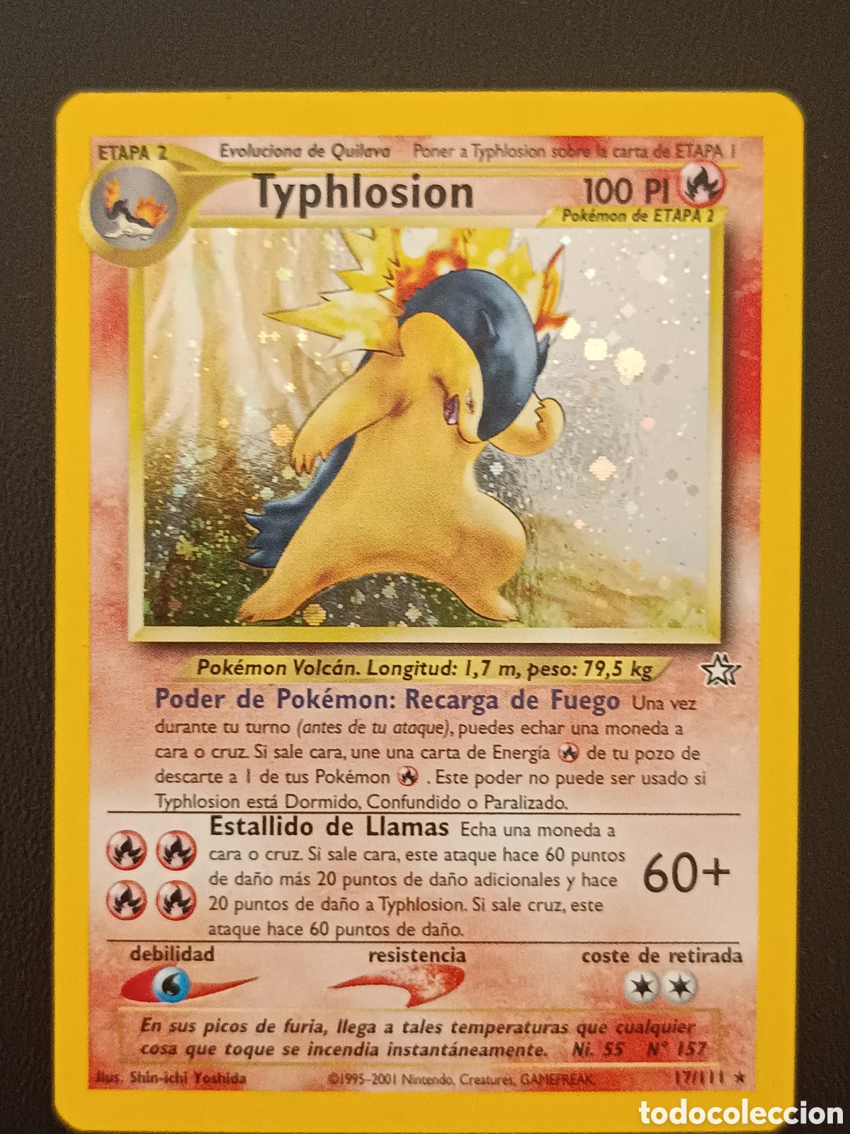 Trading cards: Pokemon Typhlosion 17/111 Neo G&eacute;nesis En Castellano