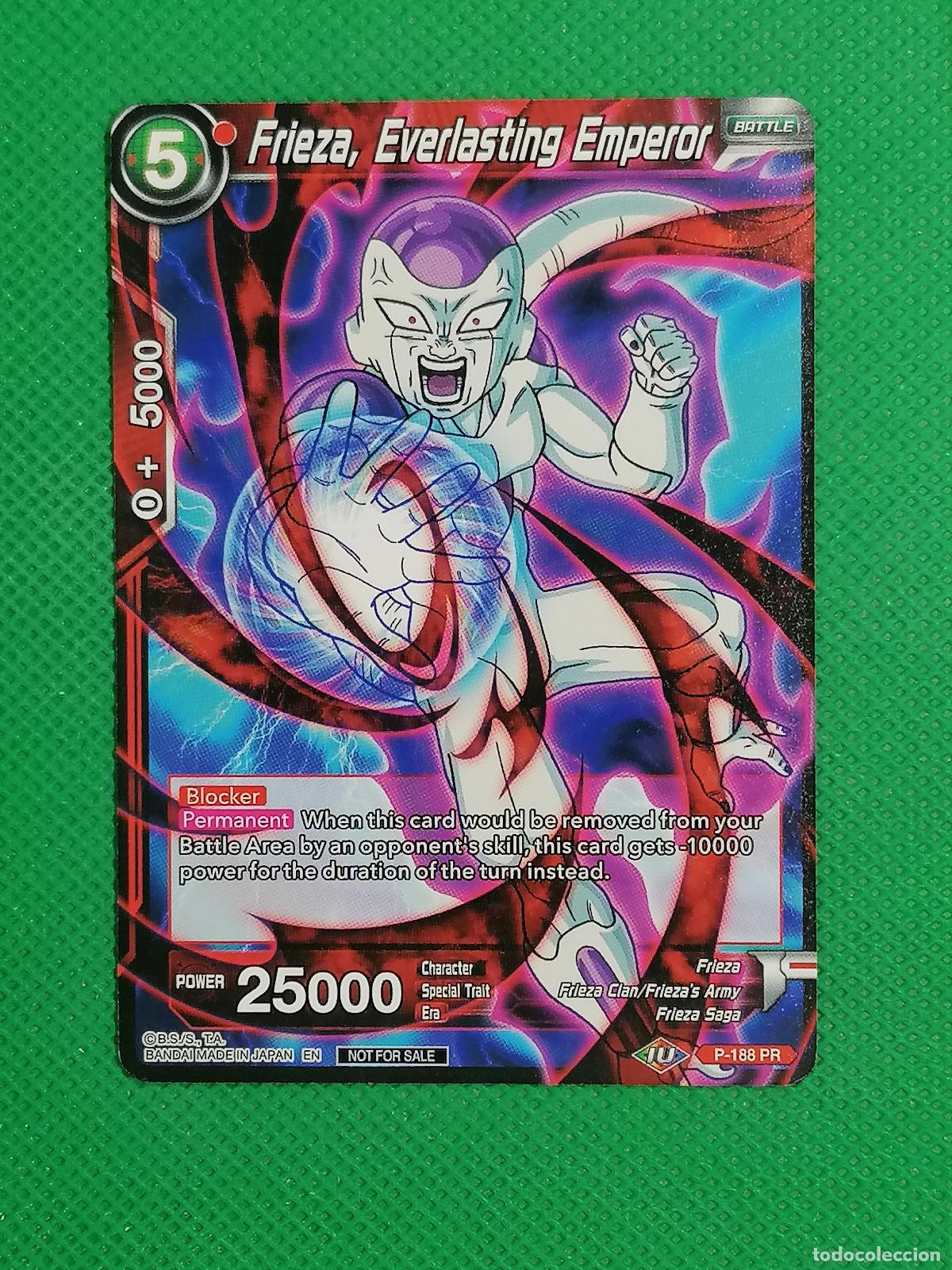 Trading cards: P-188 PR FRIEZA EVERLASTING EMPEROR PROMOTIONAL DRAGON BALL SUPER