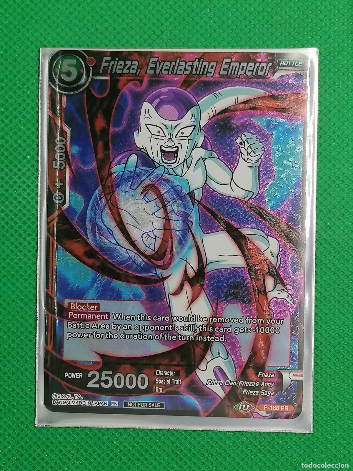 Trading cards: P-188 PR FRIEZA EVERLASTING EMPEROR FOIL PROMOTIONAL DRAGON BALL SUPER