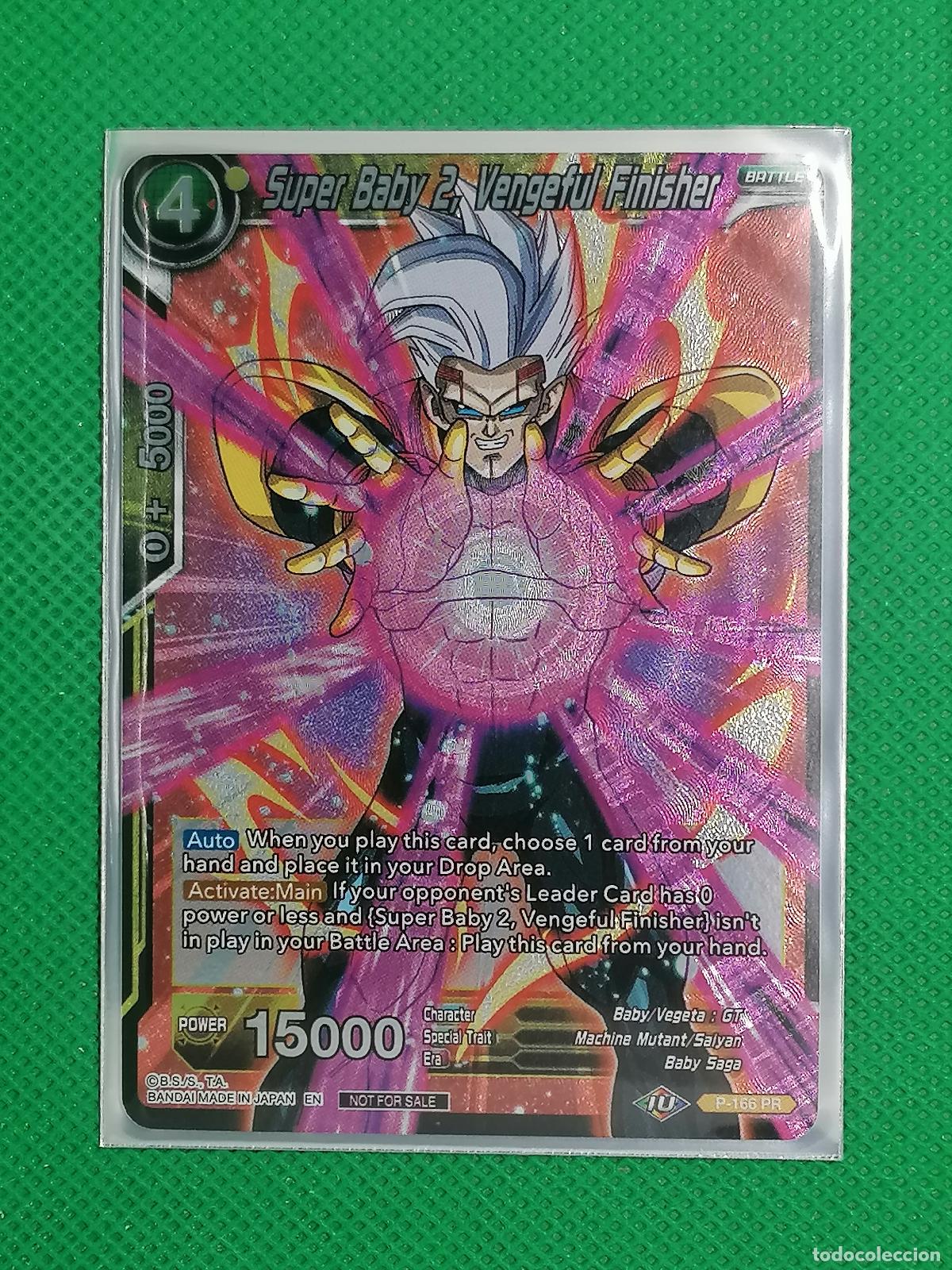 Trading cards: P-166 PR SUPER BABY 2 VENGEFUL FINISHER FOIL PROMOTIONAL DRAGON BALL SUPER