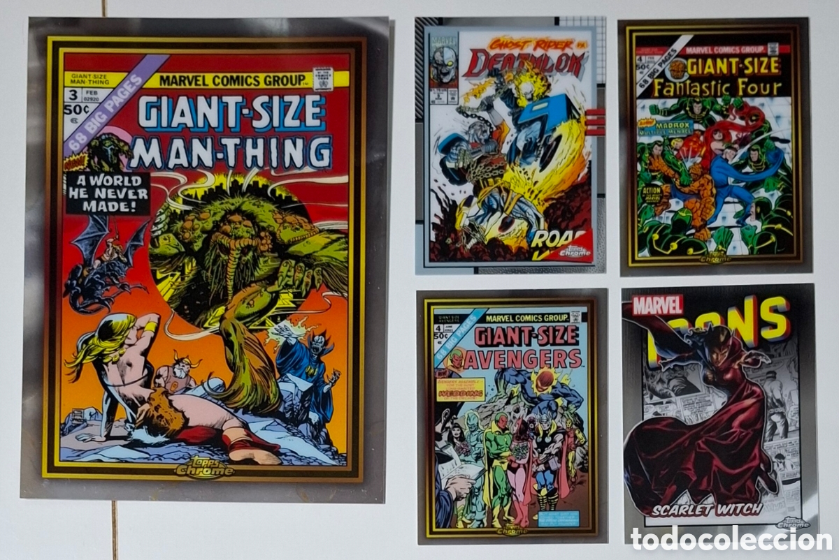Trading cards: Topps Marvel Chrome 2024 lote 5 cards
