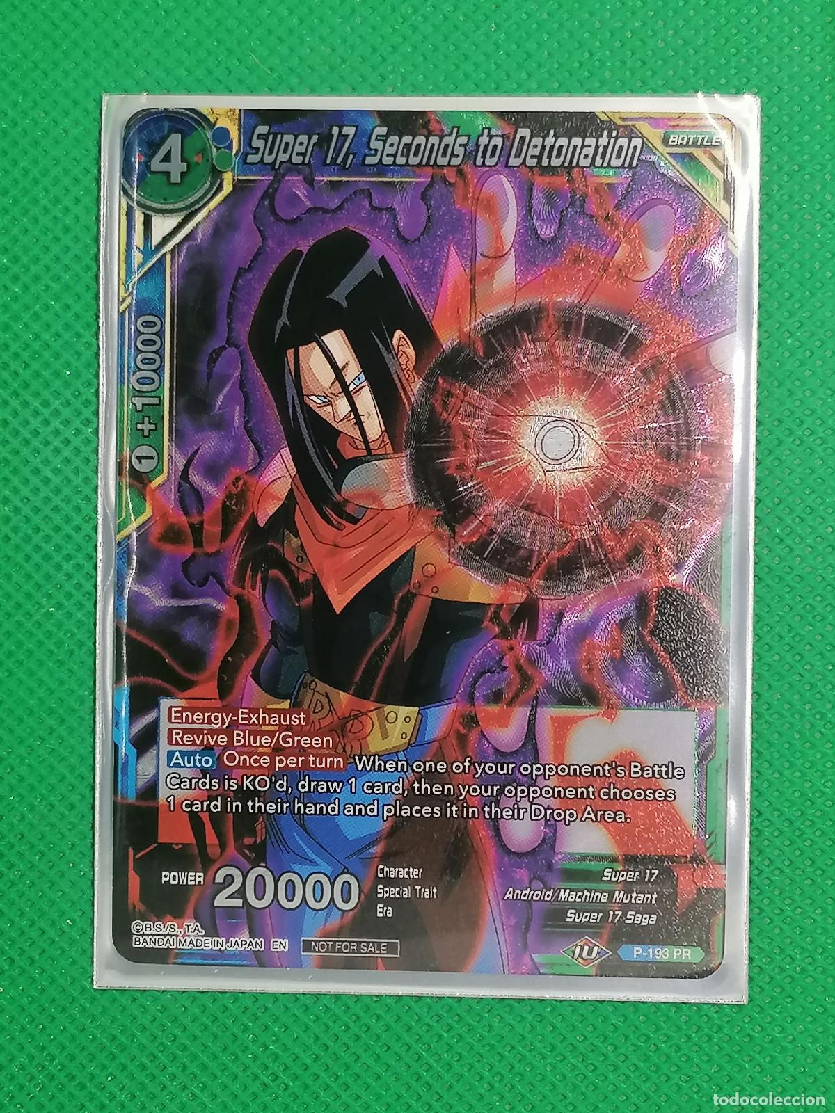 Trading cards: P-193 PR SUPER 17 SECONDS TO DETONATION FOIL PROMOTIONAL DRAGON BALL SUPER