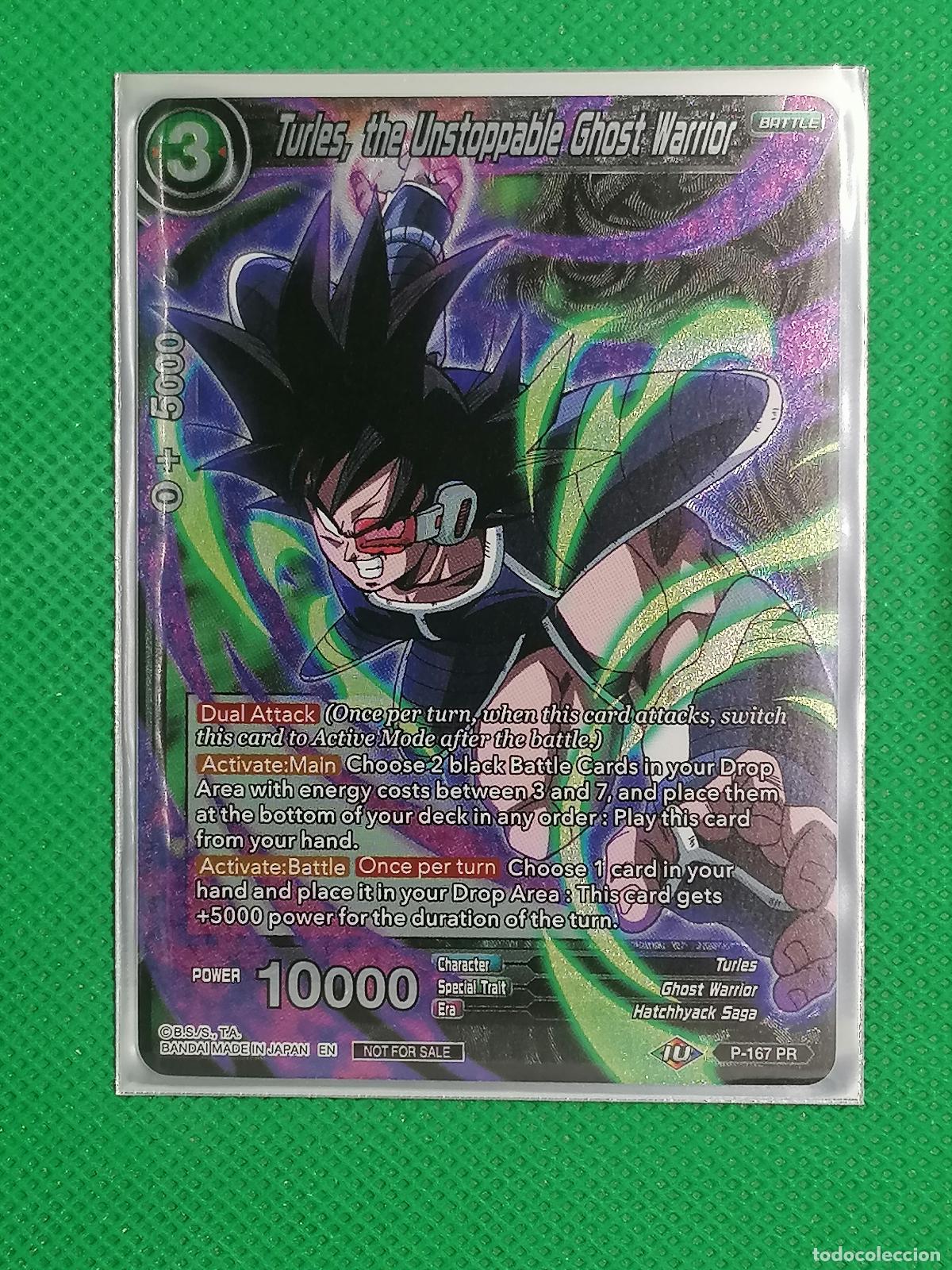 Trading cards: P 167 PR TURLES THE UNSTOPPABLE GHOST WARRIOR FOIL PROMOTIONAL DRAGON BALL SUPER