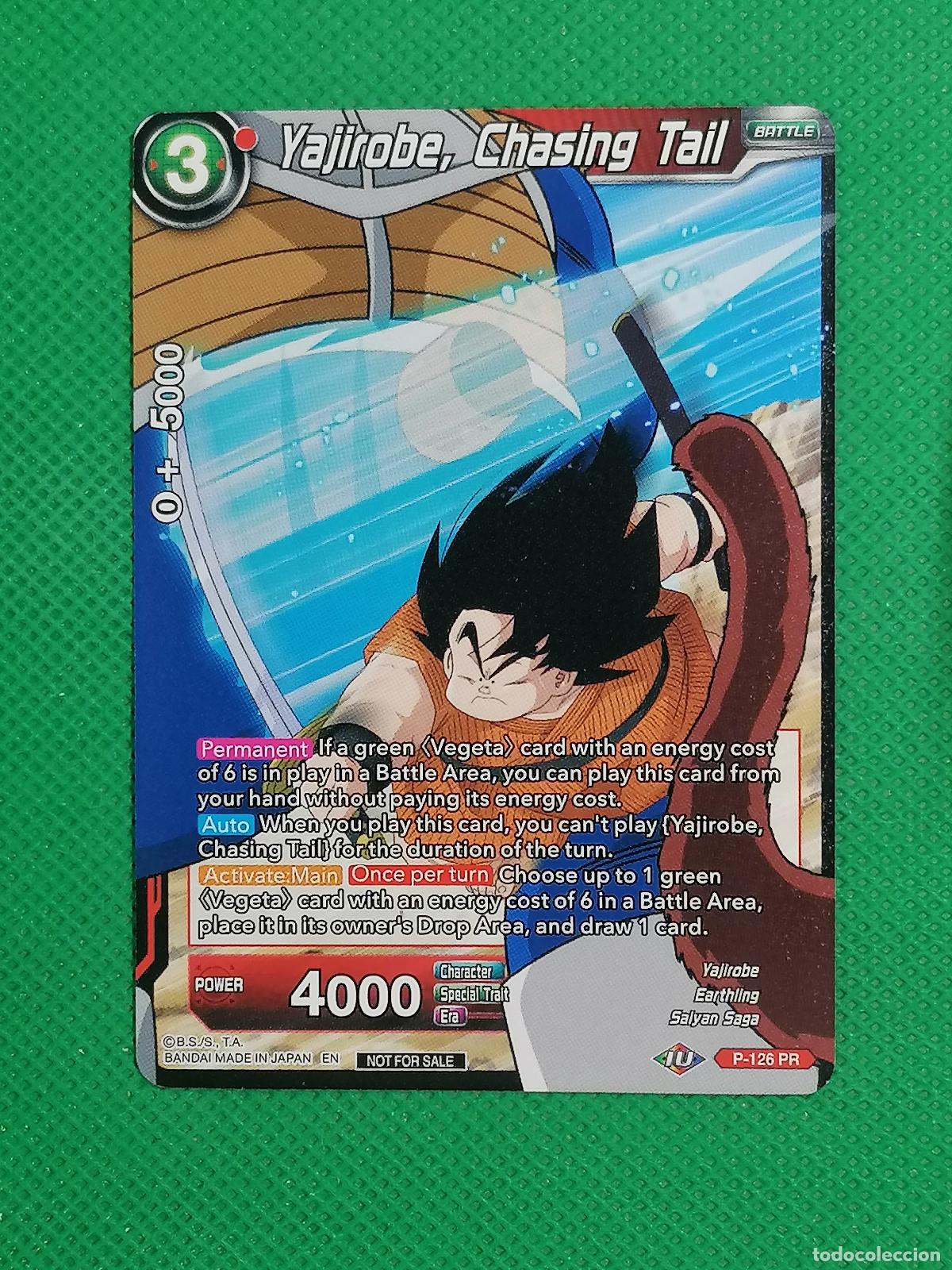 Trading cards: P 126 PR YAJIROBE CHASING TAIL PROMOTIONAL DRAGON BALL SUPER