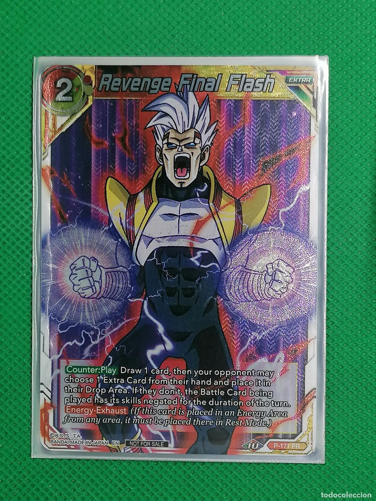 Trading cards: P 171 PR REVENGE FINAL FLASH FOIL PROMOTIONAL DRAGON BALL SUPER
