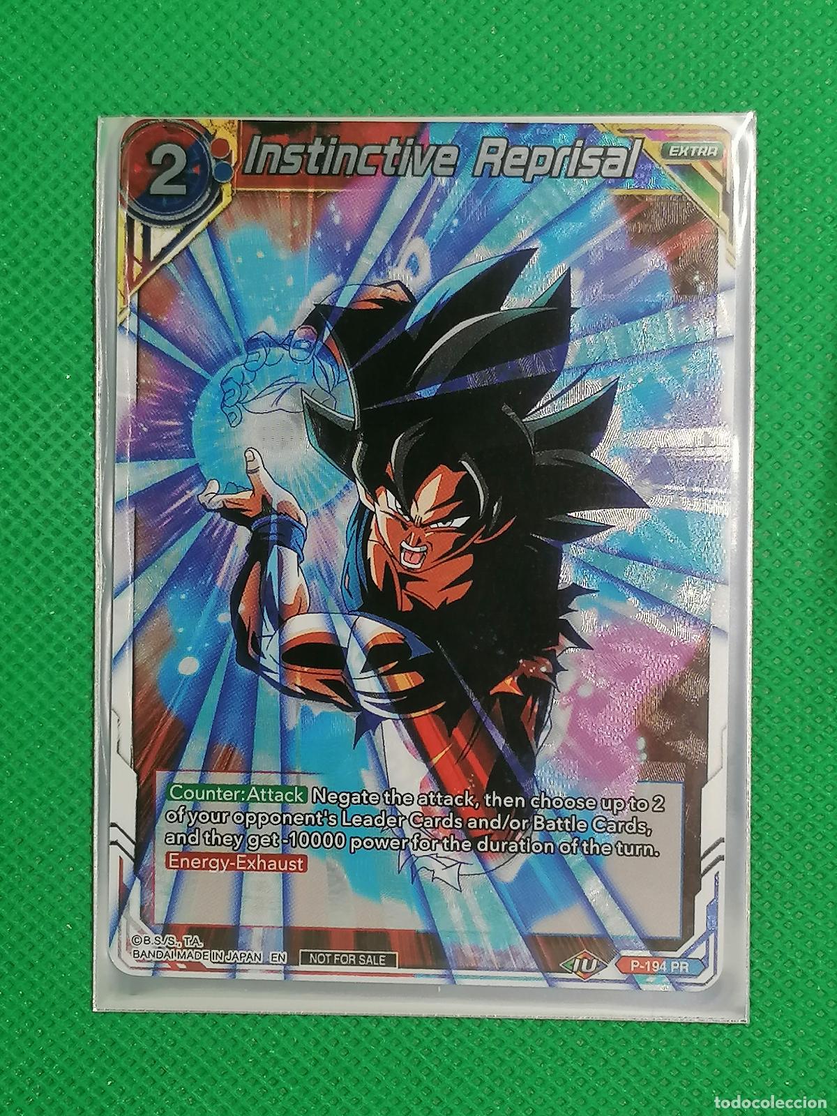 Trading cards: P 194 PR INSTINCTIVE REPRISAL FOIL PROMOTIONAL DRAGON BALL SUPER
