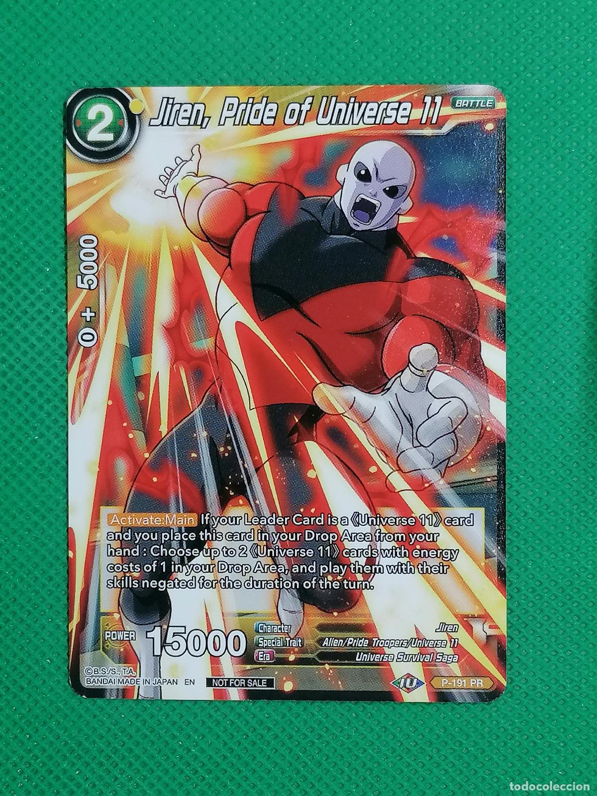 Trading cards: P 191 PR JIREN PRIDE OF UNIVERSE 11 PROMOTIONAL DRAGON BALL SUPER