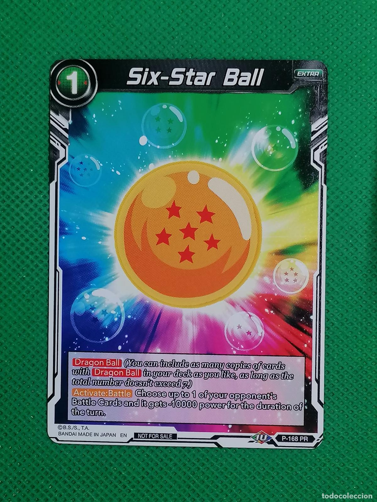 Trading cards: P 168 PR SIX STAR BALL PROMOTIONAL DRAGON BALL SUPER