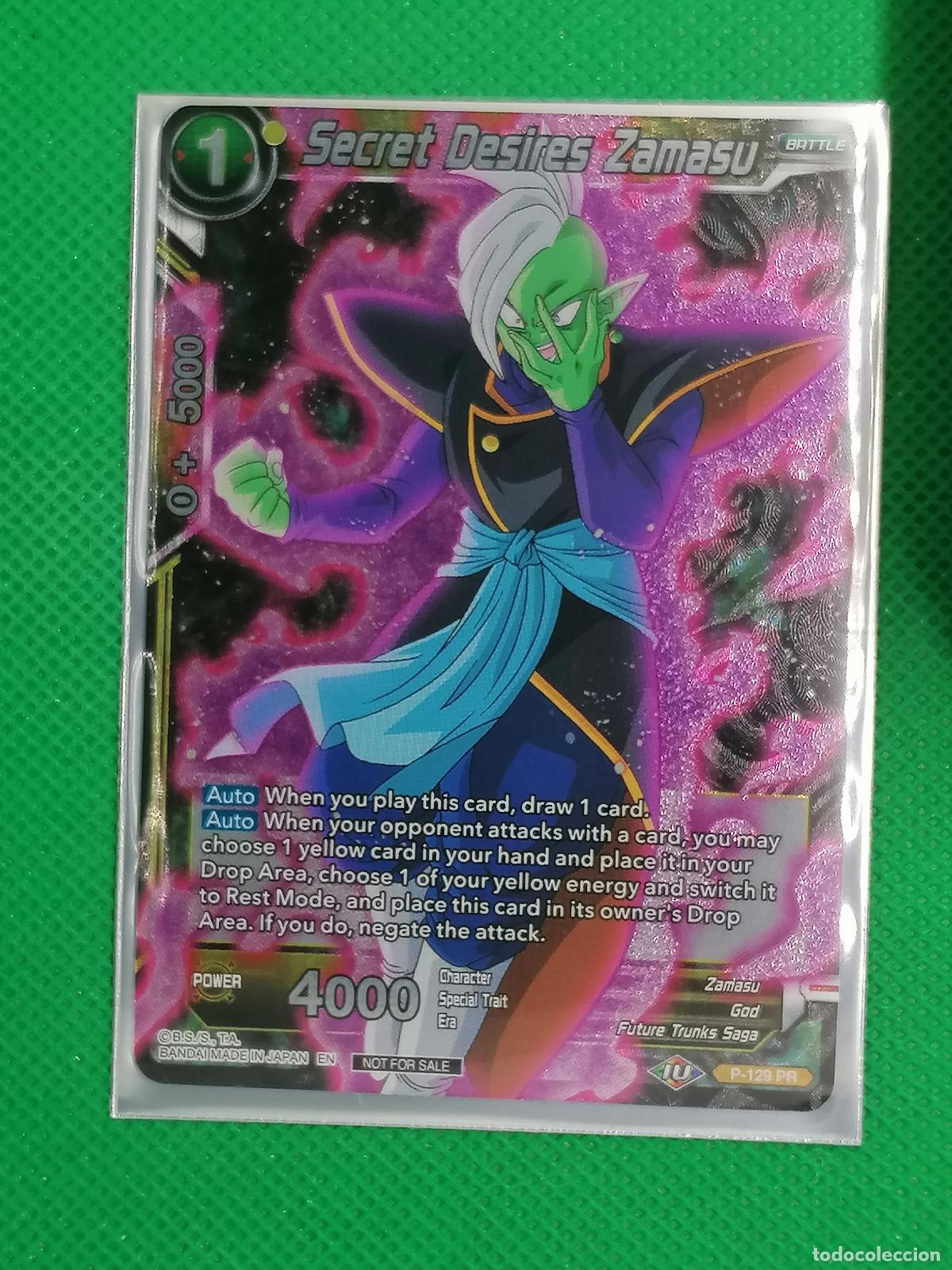 Trading cards: P 129 PR SECRET DESIRES ZAMASU FOIL PROMOTIONAL DRAGON BALL SUPER