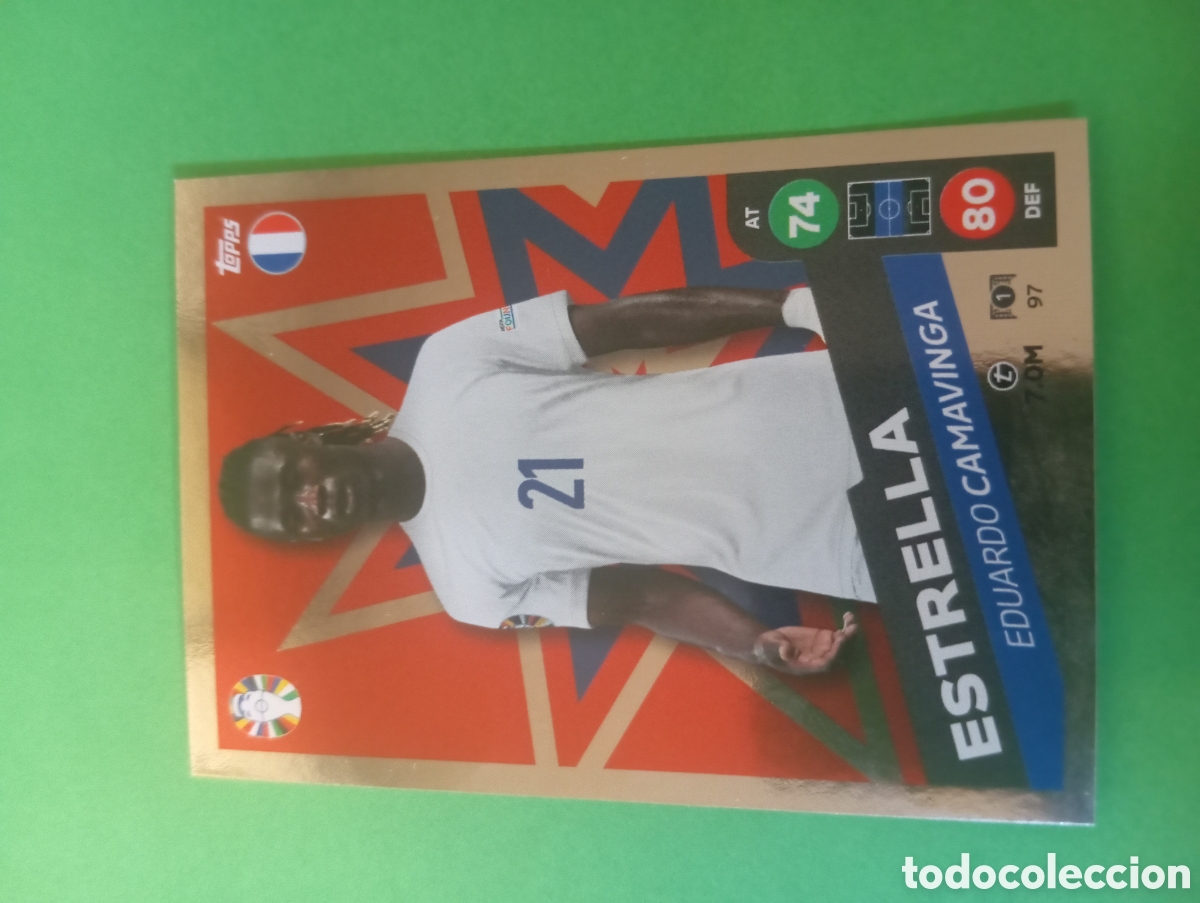 Trading cards: Eduardo Camavinga Francia ESTRELLA n&deg;97 / TOPPS MATCH ATTAX ALL-STARS EURO2024 LIDL