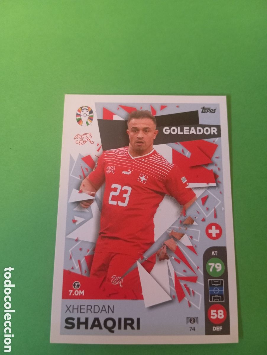 Trading cards: Xherdan Shaqiri Suiza GOLEADOR n&deg;74 / TOPPS MATCH ATTAX ALL-STARS EURO2024 LIDL