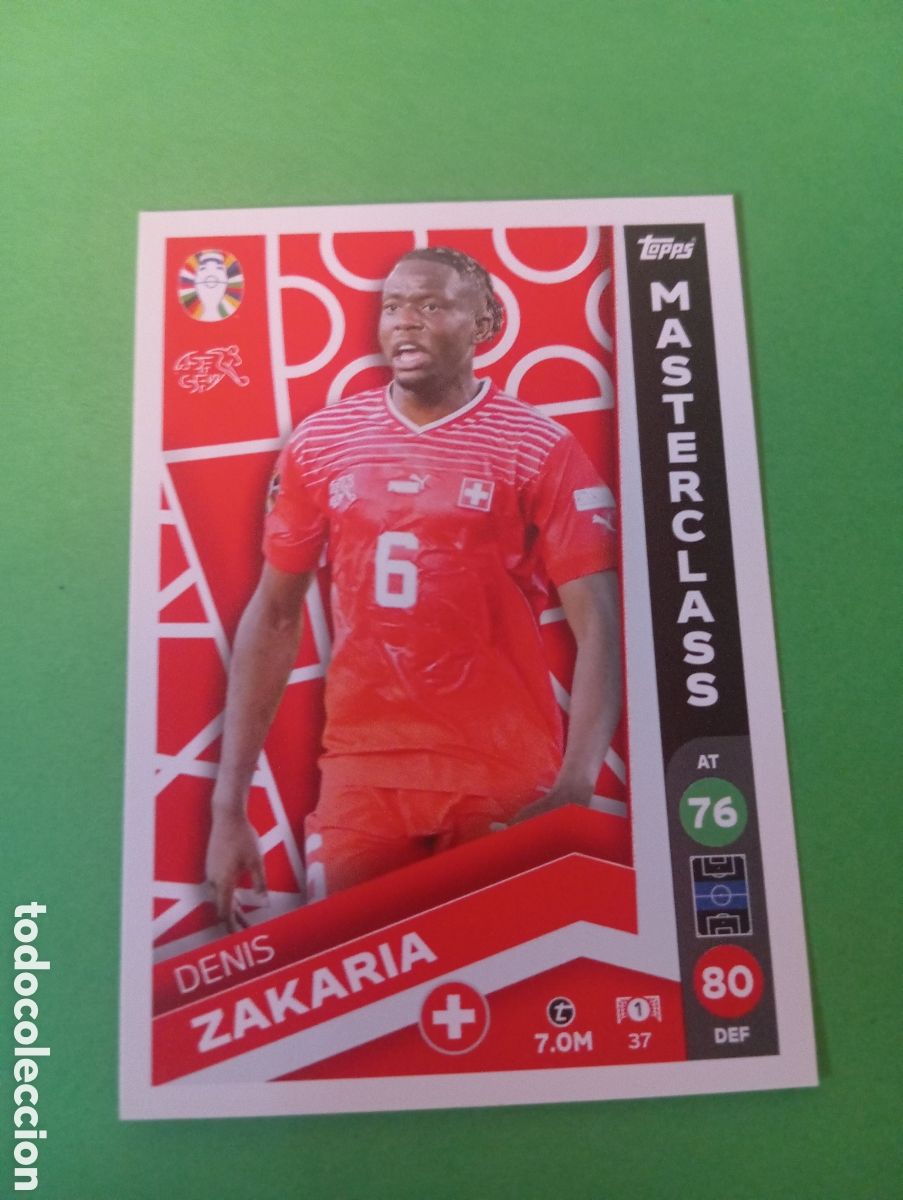 Trading cards: Denis Zakaria Suiza MASTERCLASS n&deg;37 / TOPPS MATCH ATTAX ALL-STARS EURO2024 LIDL