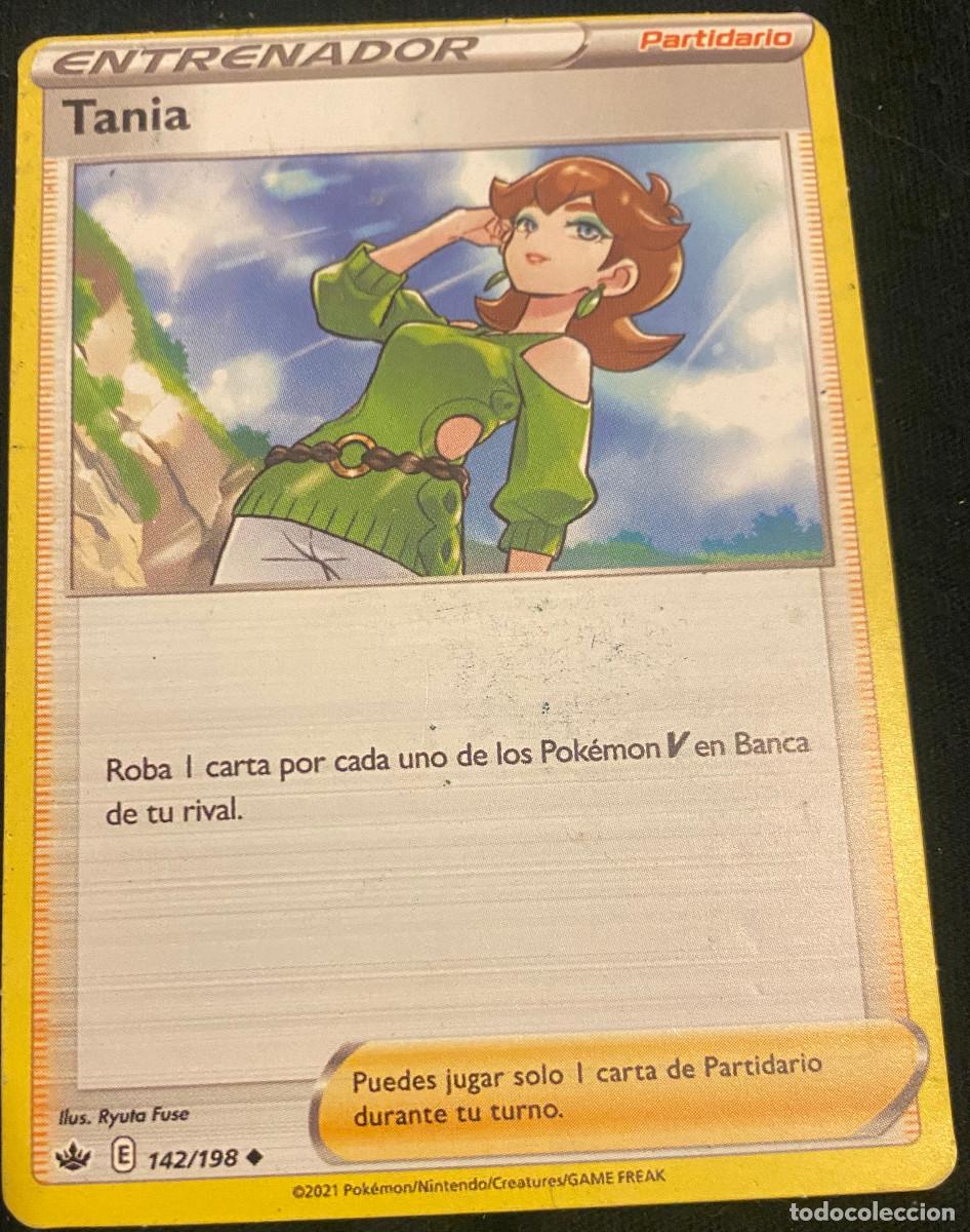Trading cards: Trading card de Pok&eacute;mon. Tania - Entrenador. 142 / 198. Colecci&oacute;n a&ntilde;o 2021. Edici&oacute;n en espa&ntilde;ol.