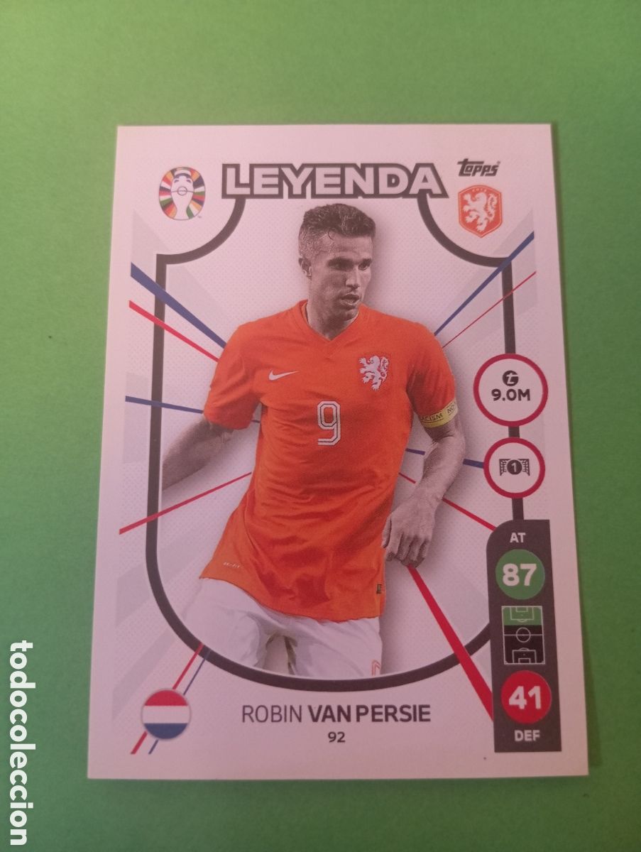 Trading cards: Robin Van Persie Holanda LEYENDA n&deg;92 / TOPPS MATCH ATTAX ALL-STARS EURO2024 LIDL