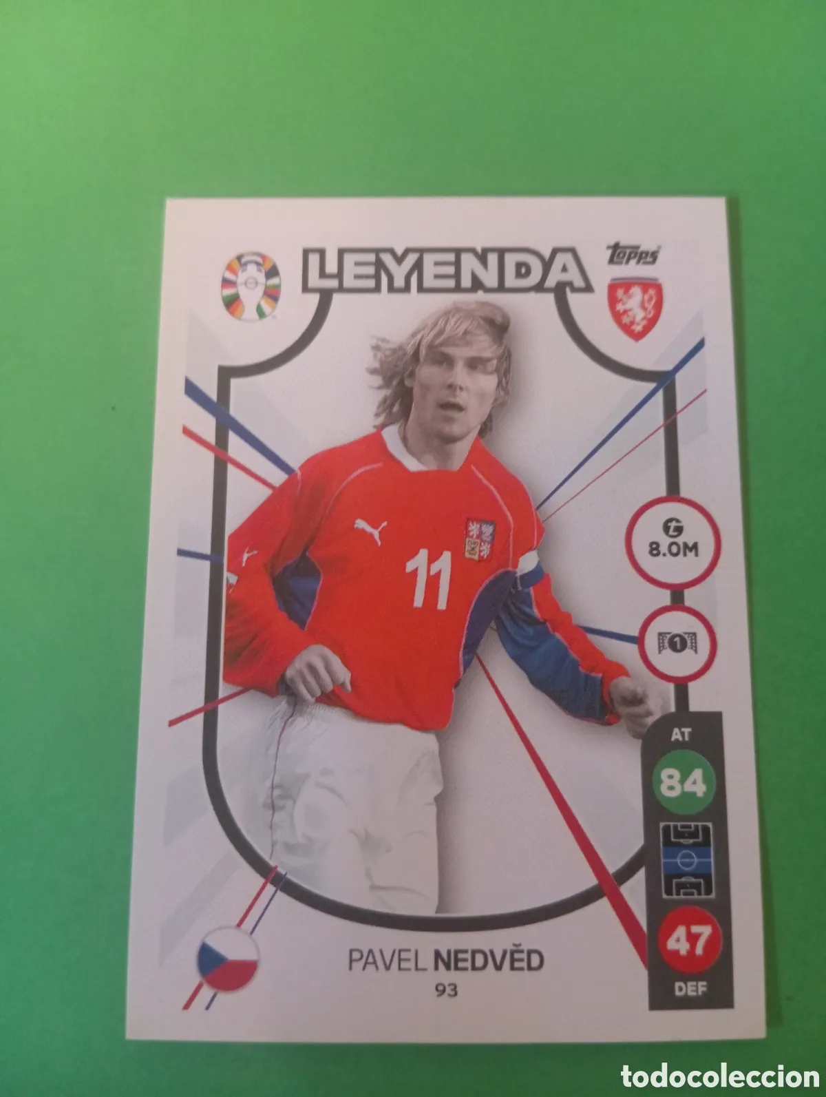 Pavel Nedvēd República Checa LEYENDA n°93 / TOPPS MATCH ATTAX ALL-STARS EURO2024 LIDL