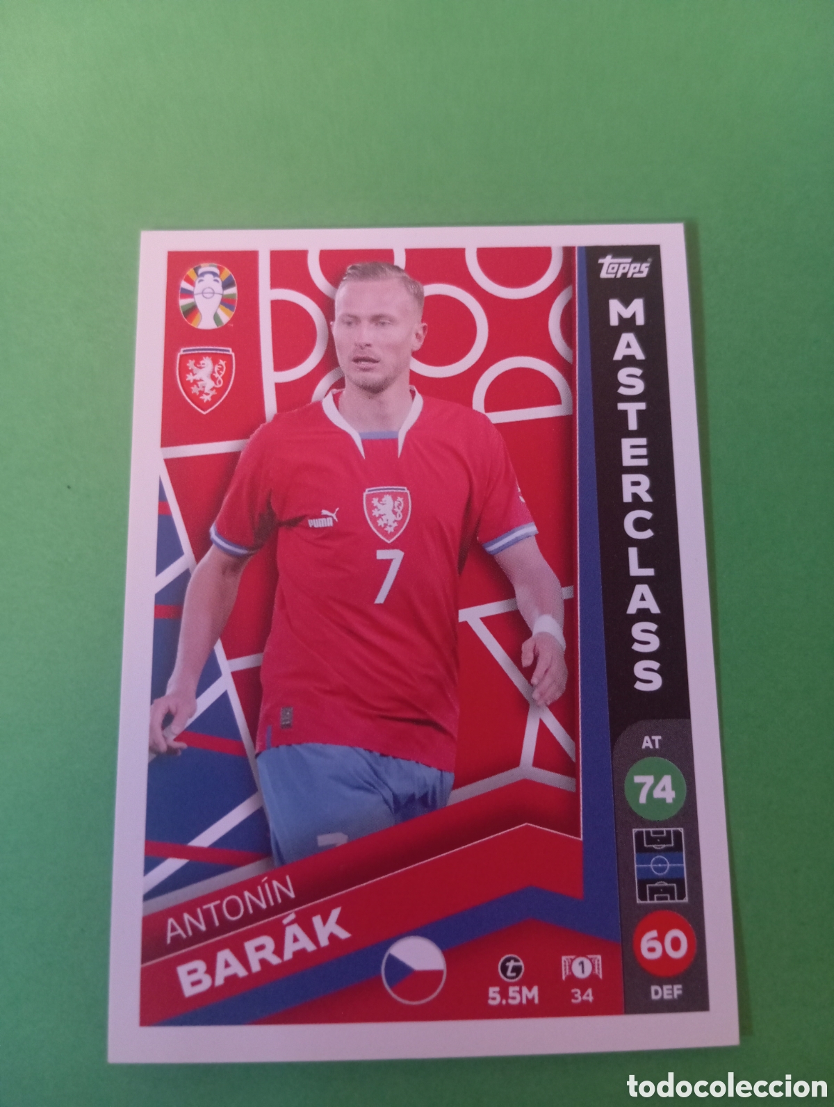 Trading cards: Anton&iacute;n Bar&aacute;k Rep&uacute;blica Checa MASTERCLASS n&deg;34 / TOPPS MATCH ATTAX ALL-STARS EURO2024 LIDL