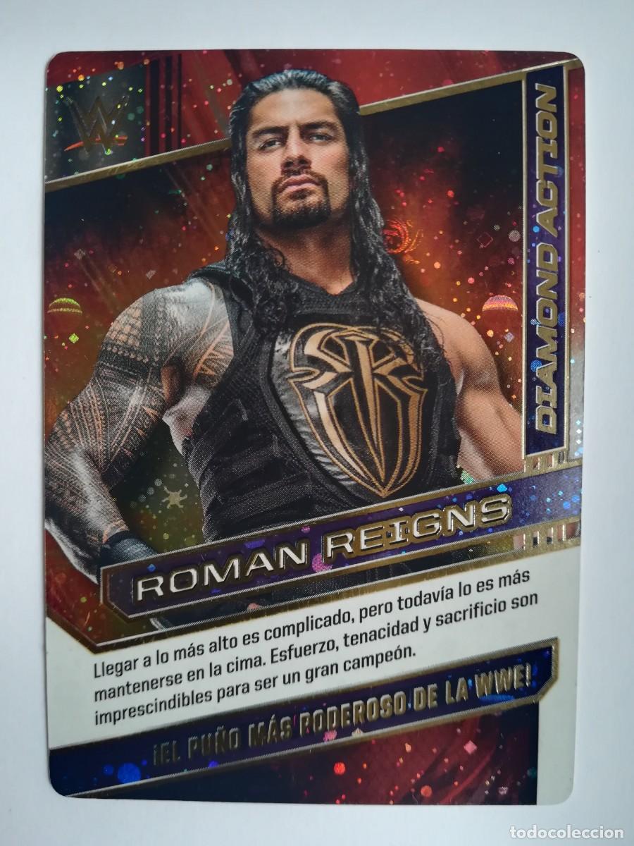 Trading cards: WWE N&ordm; 017. Diamond Action. Roman Reigns. Panini 2016.