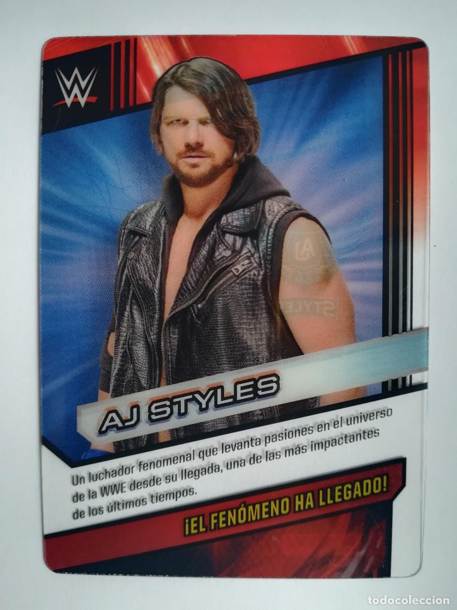 Trading cards: WWE N&ordm; 019. A.J. Styles. Panini 2016.