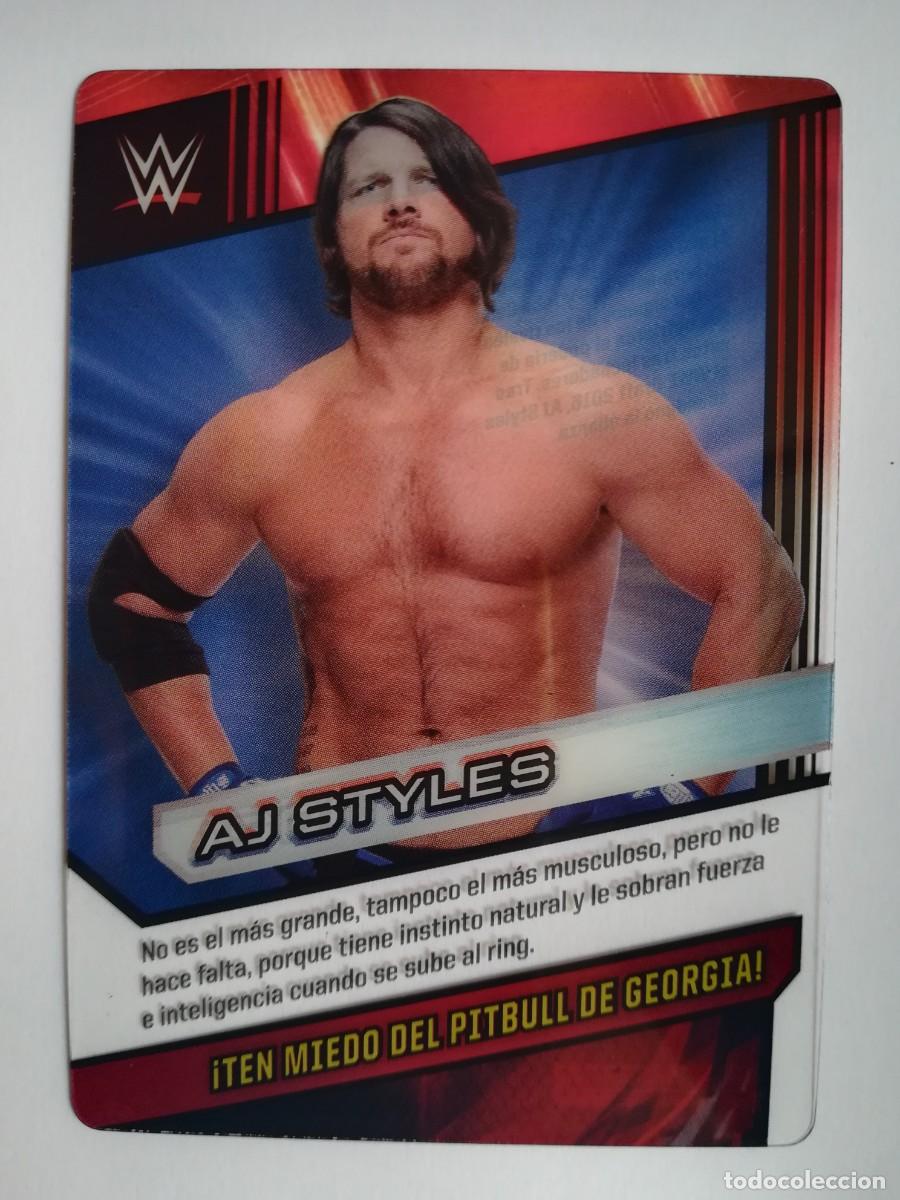 Trading cards: WWE N&ordm; 021. A.J. Styles. Panini 2016.