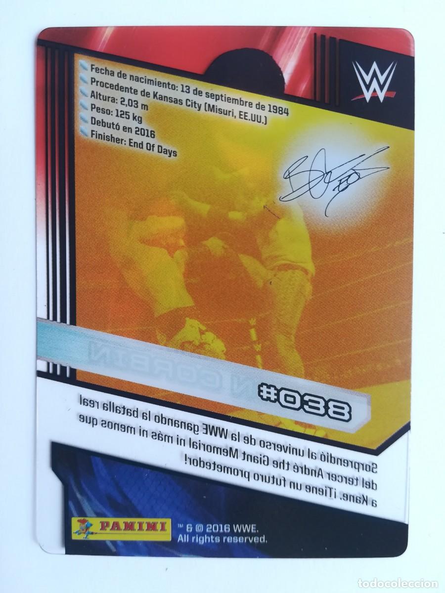 Trading cards: WWE N&ordm; 038. Baron Corbin. Panini 2016. - Foto 2
