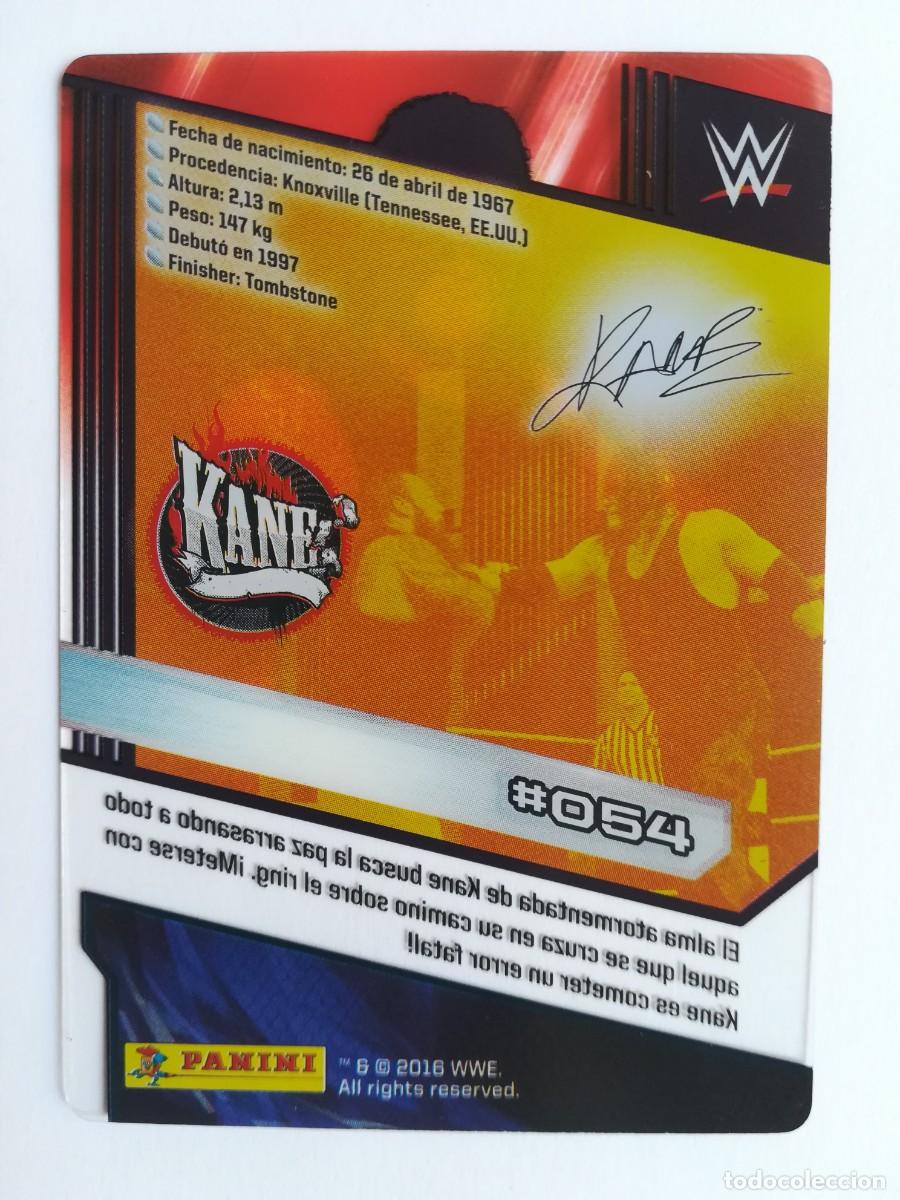 Trading cards: WWE N&ordm; 054. Kane. Panini 2016. - Foto 2