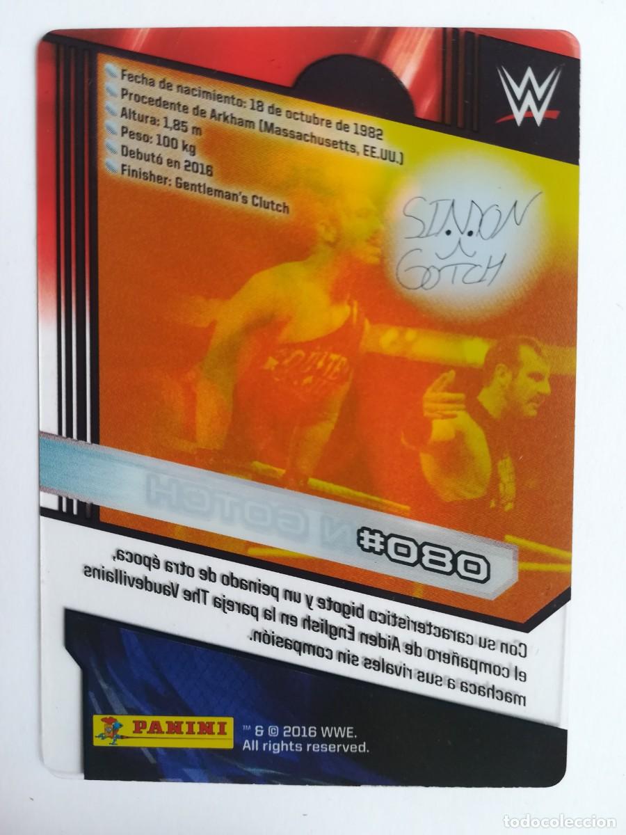Trading cards: WWE N&ordm; 080. Simon Gotch. Panini 2016. - Foto 2