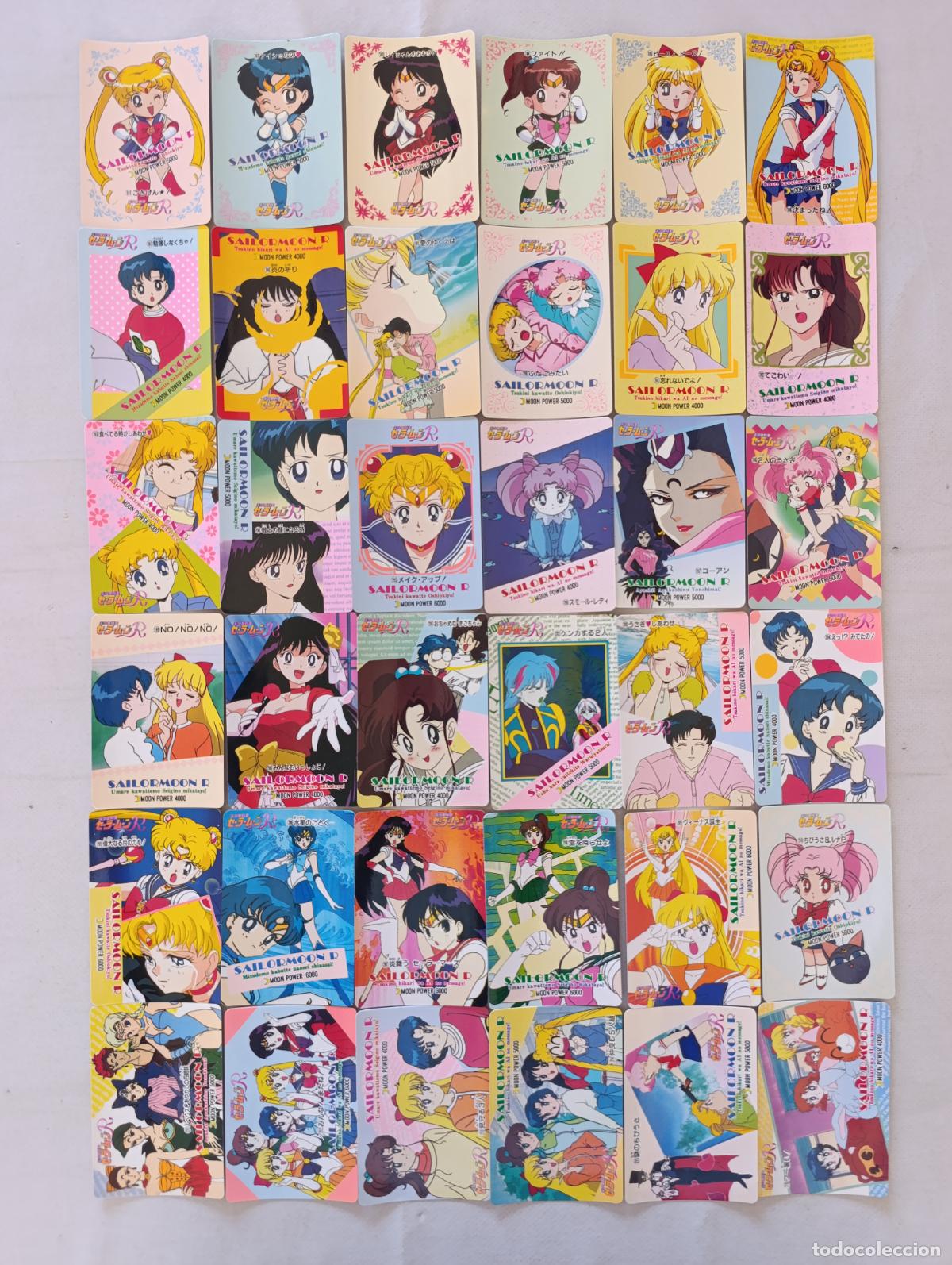 Trading cards: LOTE 36 CARDS SAILOR MOON CARDDASS - N&ordm; 181 A 216 - PART 4 - AMADA PP CARD / JAPON (DD)