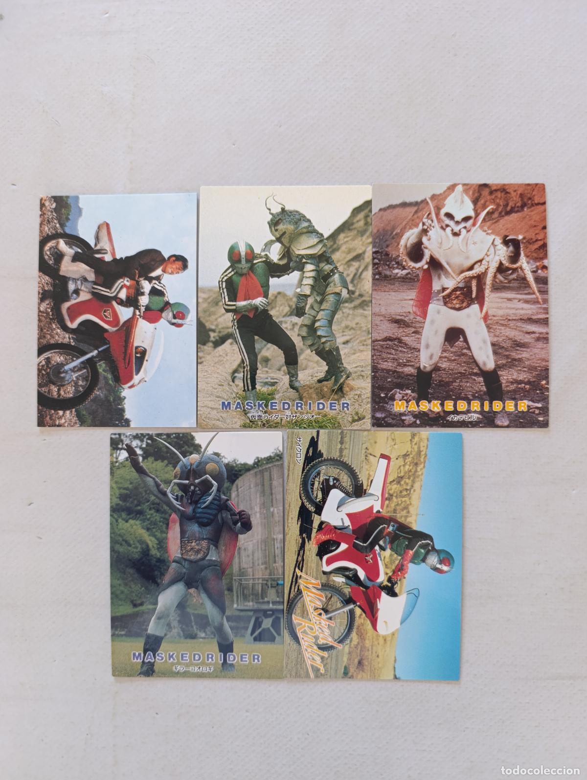 Trading cards: LOTE 5 CARDS MASKED RIDER / KAMEN RIDER - AMADA 1996 / CALBEE 2003 - CARD / JAPON (DD)
