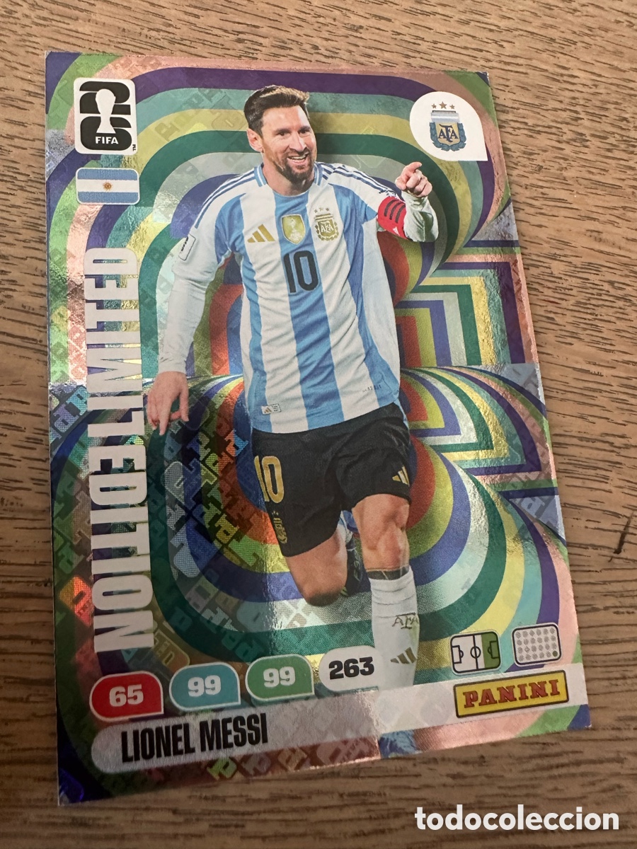 Trading cards: LIONEL MESSI ARGENTINA LIMITED EDITION HOLOGRAMA ADRENALYN XL PANINI WORLD CUP 2026 USA CAN MEX
