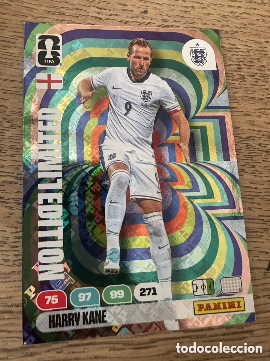 Trading cards: HARRY KANE INGLATERRA LIMITED EDITION HOLOGRAMA ADRENALYN XL PANINI WORLD CUP 2026 USA CAN MEX