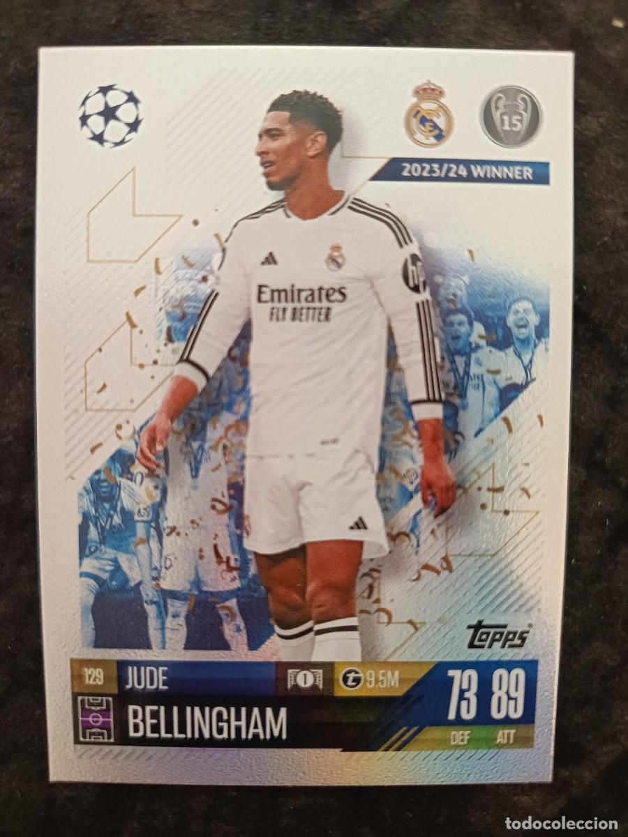 Trading cards: TOPPS MATCH ATTAX 2024/25. #129 JUDE BELLINGHAM &rdquo;2023/24 WINNER&rdquo; R.MADRID
