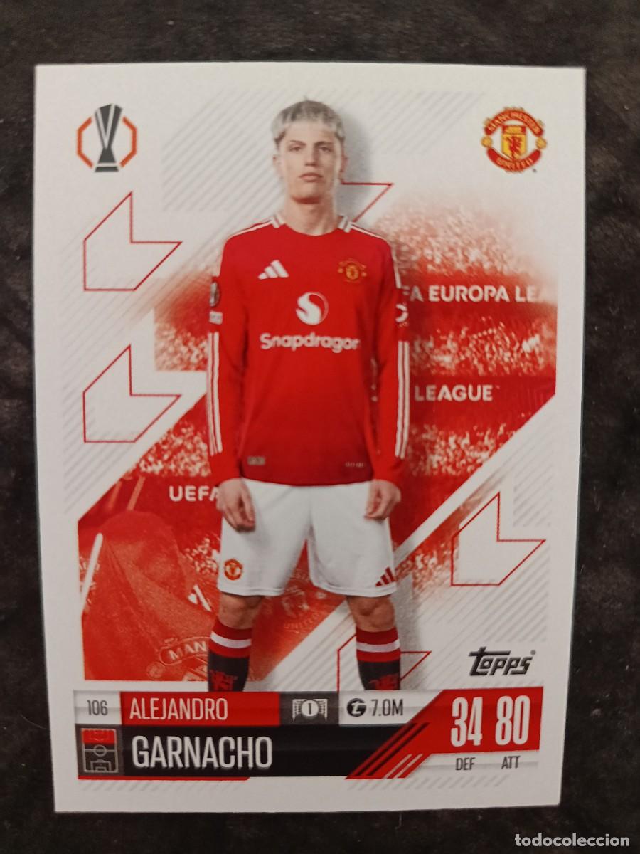 Trading cards: TOPPS MATCH ATTAX 2024/25. #106 ALEJANDRO GARNACHO. MANCHESTER UNITED