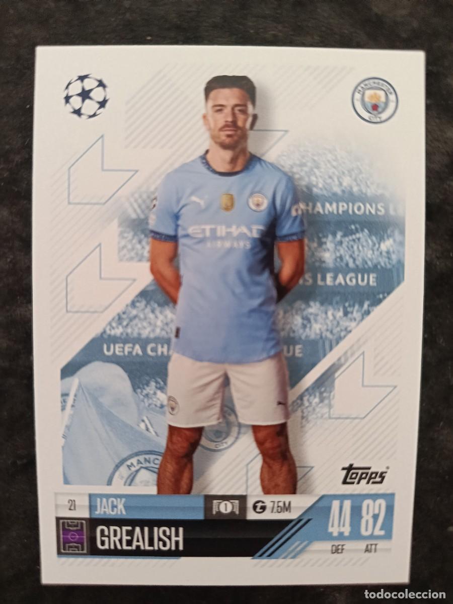 Trading cards: TOPPS MATCH ATTAX 2024/25. #21 JACK GREALISH. MANCHESTER CITY