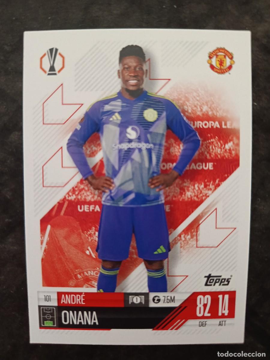 Trading cards: TOPPS MATCH ATTAX 2024/25. #101 ANDR&Eacute; ONANA. MANCHESTER UNITED