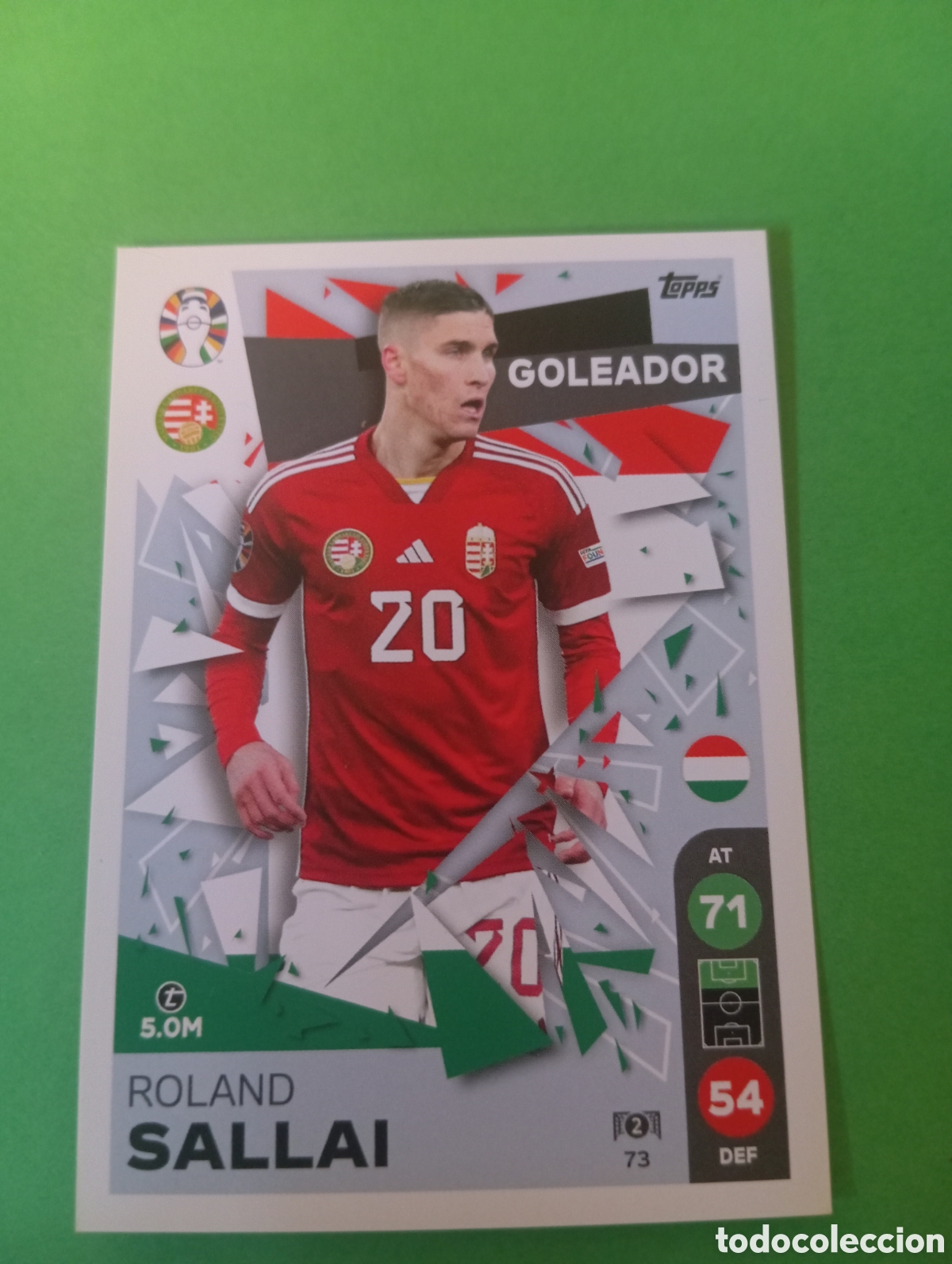 Trading cards: Roland Sallai Hungr&iacute;a GOLEADOR n&deg;73 / TOPPS MATCH ATTAX ALL-STARS EURO2024 LIDL