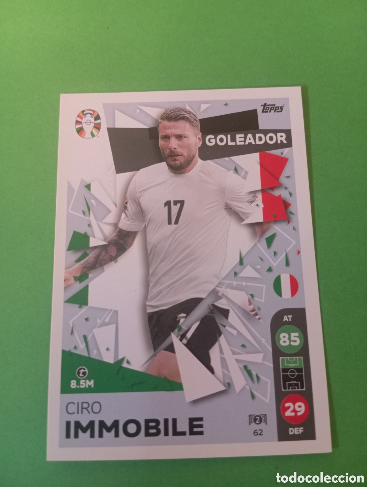 Trading cards: Ciro Immobile Italia GOLEADOR n&deg;62 / TOPPS MATCH ATTAX ALL-STARS EURO2024 LIDL