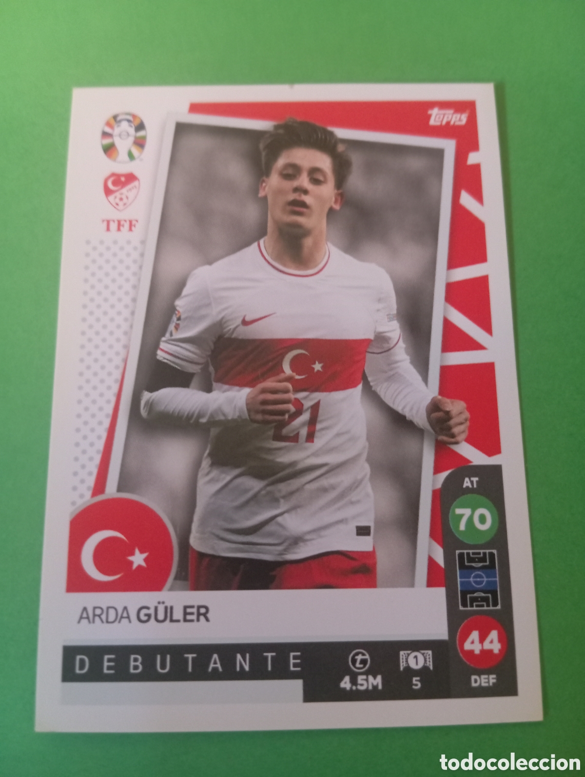 Trading cards: Arda G&uuml;ler Turqu&iacute;a DEBUTANTE n&deg;5 / TOPPS MATCH ATTAX ALL-STARS EURO2024 LIDL