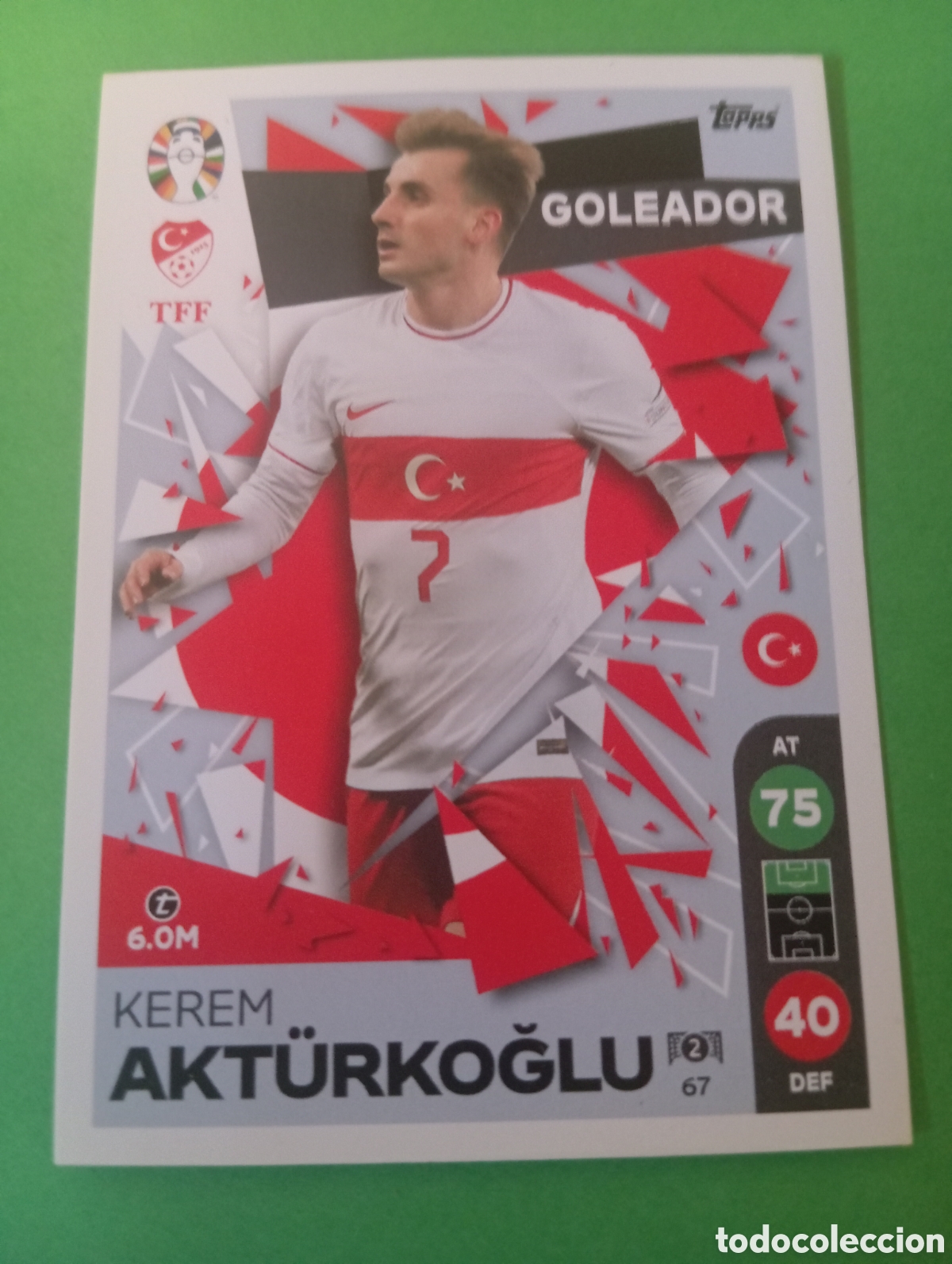 Trading cards: Kerem Akt&uuml;rkoglu Turqu&iacute;a GOLEADOR n&deg;67 / TOPPS MATCH ATTAX ALL-STARS EURO2024 LIDL