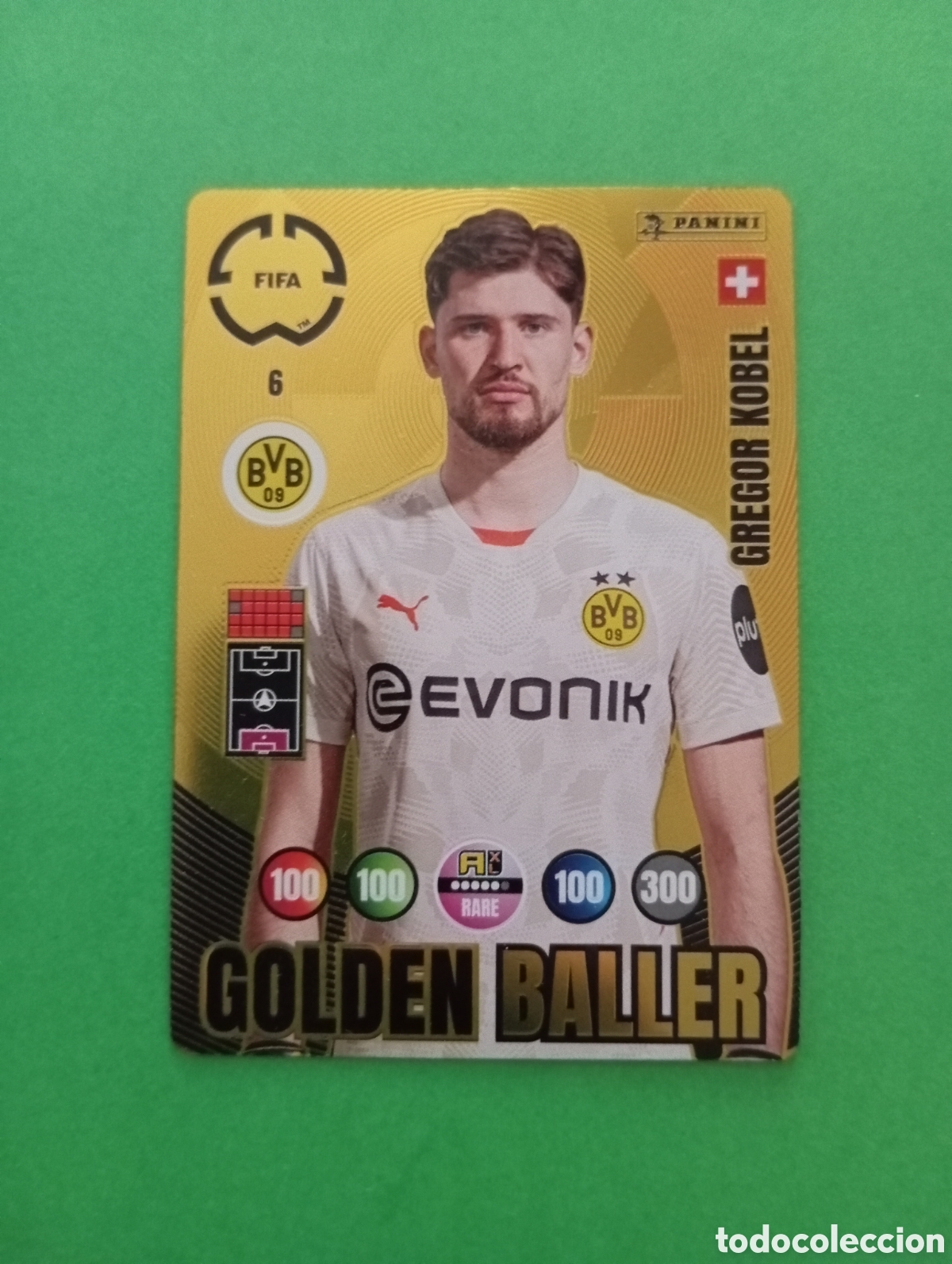 Trading cards: Gregor Kobel Borussia Dortmund GOLDEN BALLER n&deg;6 / PANINI ADRENALYN XL FIFA CLUB WORLD CUP 2025