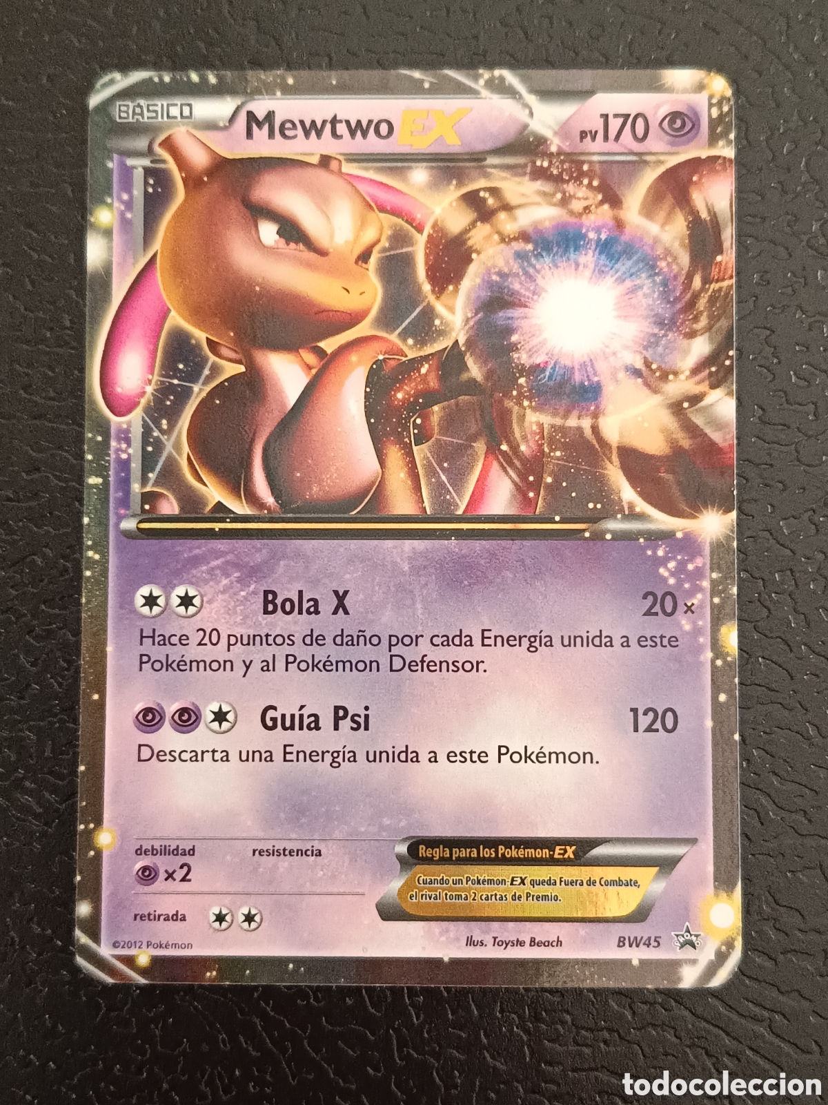 Trading cards: Pokemon Mewtwo EX BW45 Promo En Castellano
