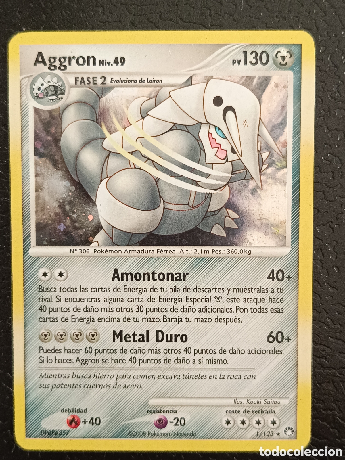 Trading cards: Pokemon Aggron 1/123 Diamante Y Perla Tesoros Misteriosos En Castellano