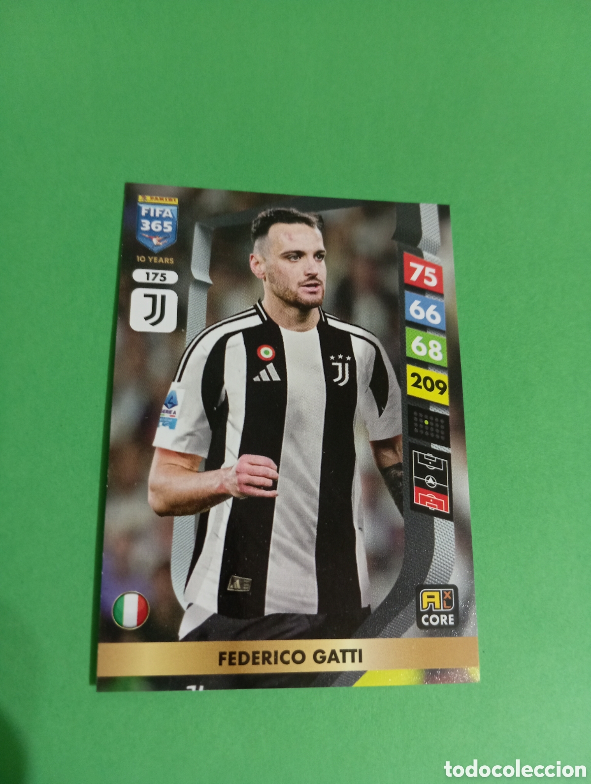 Trading cards: Federico Gatti Juventus n&deg;175 / PANINI FIFA 365 ADRENALYN XL 2025