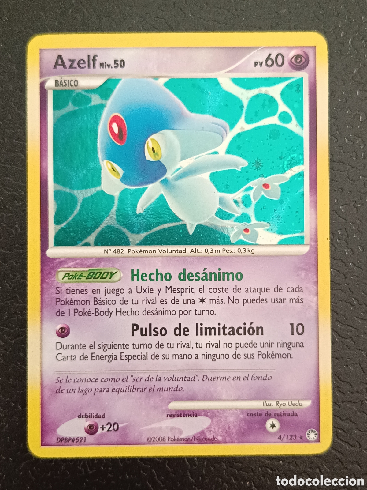 Trading cards: Pokemon Azelf 4/123 Diamante Y Perla Tesoros Misteriosos En Castellano