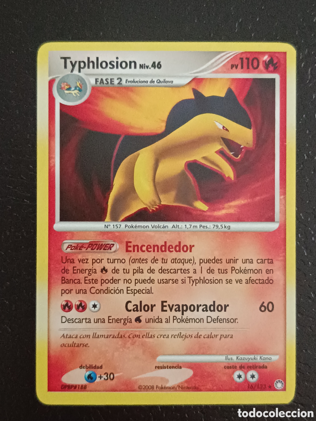 Trading cards: Pokemon Typhlosion 16/123 Diamante Y Perla Tesoros Misteriosos En Castellano
