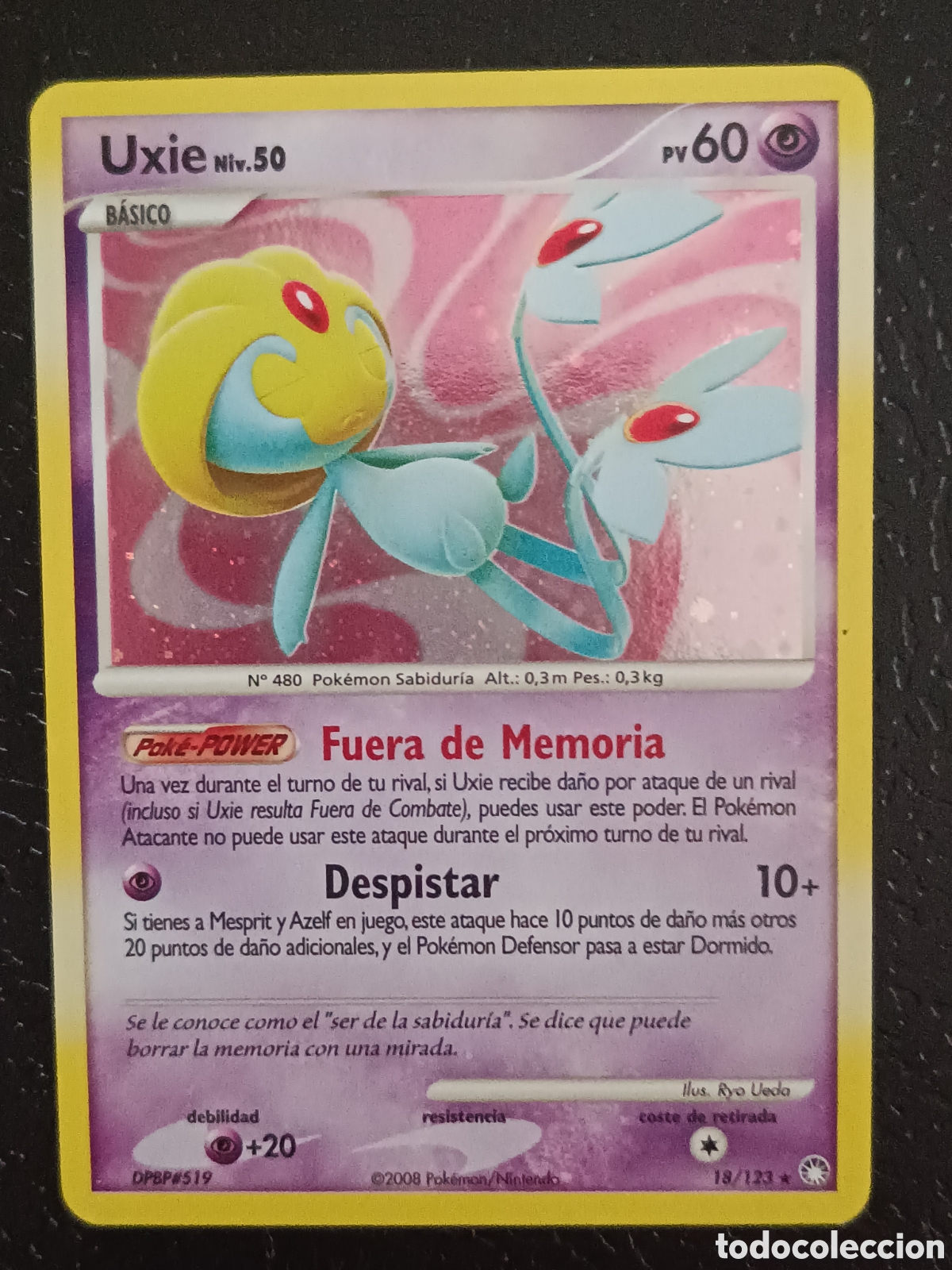 Trading cards: Pokemon Uxie 18/123 Diamante Y Perla Tesoros Misteriosos En Castellano