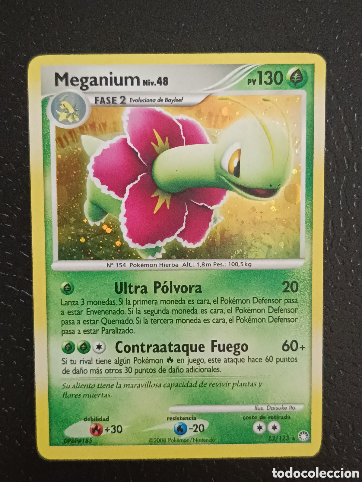 Trading cards: Pokemon Meganium 13/123 Diamante Y Perla Tesoros Misteriosos En Castellano