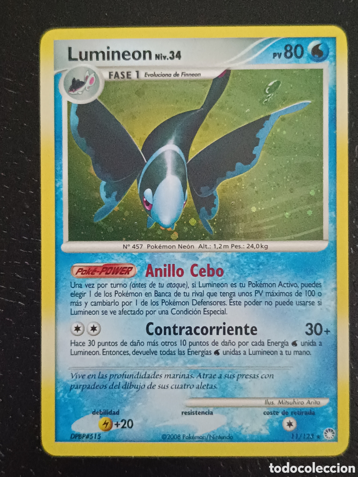 Trading cards: Pokemon Lumineon 11/123 Diamante Y Perla Tesoros Misteriosos En Castellano